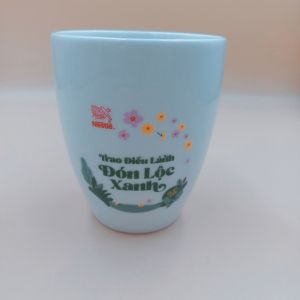 Cốc Sứ Trắng Dongwha Dung Tích 280 ml Hàng Quà Tặng Nestle Cao Cấp