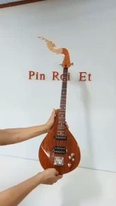 ฟิงเกอร์บอร์ดไม้พยุง 3คอนแท็ก15เฟรต พิณไฟฟ้า ไม้ประดู่