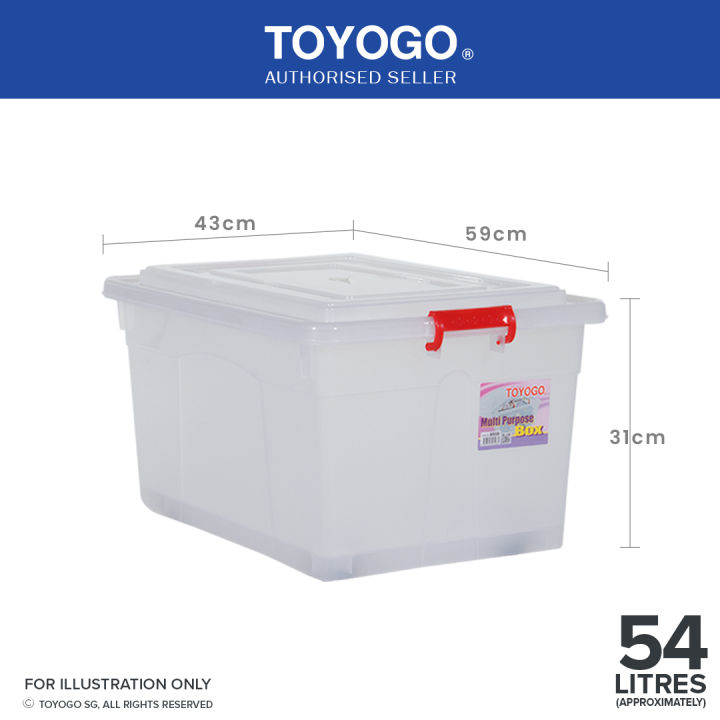 Toyogo 9508 9509 Storage Box With Wheels | Lazada Singapore