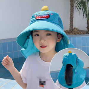 Children Sun Hat Summer Kids Outdoor Neck Ear Cover Anti UV Protection Beach Caps Kids Boy Girl Travel Flap Cap for Children