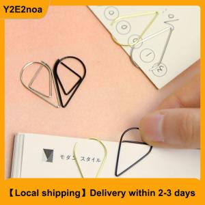 【Local shipping】 50 Pieces Metal Drop Shape Paper Clips Kawaii Cute Bookmark Clip Stationery