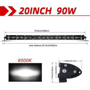 Super Bright LED Light Bar 6D 8-50inch Offroad Combo Led Bar for Lada Truck 4x4 SUV ATV Niva 12V 24V