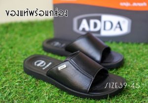 (ของแท้100% งานกล่อง)SIZE38-45 ADDA รองเท้าแตะผู้ชาย รหัส7Q04 สีดำ