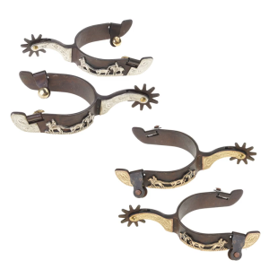 Mild Steel Horse Boot Spur Decoration Western Cowboy Horse Spur Competition Equipments for Men and Women Enduring