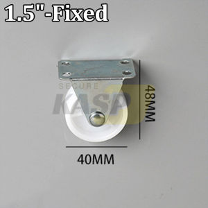 1 To 3 White High-Quality Caster Wheels Fixed Trolley Wheel