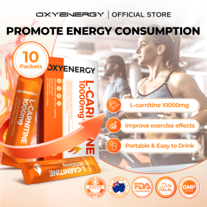 Oxyenergy L-Carnitine Drinks 3 Box + Milk Thistle Capsules Set Pre Workout Fat Burner Gym Supplement Immune Supplement For Adult & Kids Vitamin & Detoxing Liver Cleanser Liver Care Repair