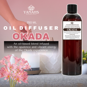 Okada Fragrance Oil – 250ml Oil-Based Scent | For Diffusers Humidifiers & Candle Burners