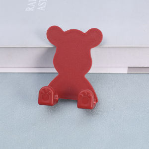 Wall Hook Bear Double Hook Self-adhesive Punch Free Bathroom Door Clothes Hook