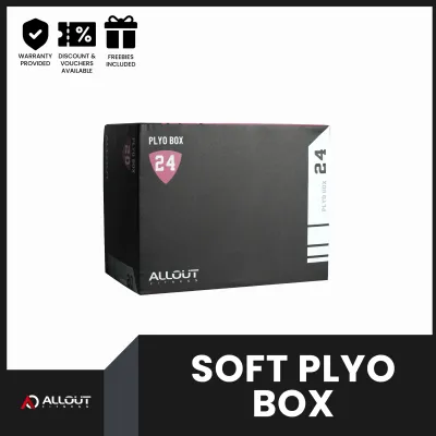 Soft Plyo Box (Black) | Safe Plyometric Training Box for Box Jumps & Step-Ups