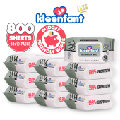 Kleenfant Lite Ocean Fresh Scent Antibacterial Disinfecting Wipes 80 sheets Pack of 10 Hospital Grade Antibac Disinfectant