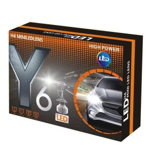 Lampu LED Mini Projie Headlamp Y6 H4 Mobil 12VOLT 24VOLT SUPER TERANG VIRAL TERBARU