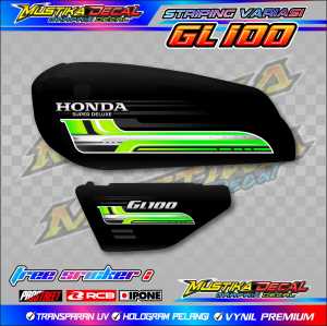 STRIPING VARIASI HONDA GL 100 / STICKER LIST VARIASI MOTOR HONDA GL 100