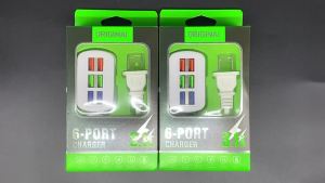 [ Free shipping] Củ Sạc Nhanh 6 Cổng USB Đa Năng Sạc Rất Nhanh Chống Nóng Cháy Nổ