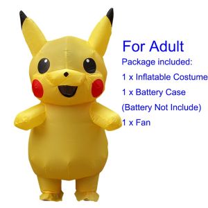 Waterproof Inflatable Pokemon Pikachu Costume Kids Suit Party Cosplay Funny Dress Outfit