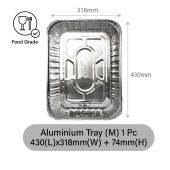 Lacys Aluminium Tray Lightweight & Rust-Resistant XS S M L Outdoor BBQ Accessories