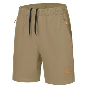 KEFITEVD Summer Running Shorts Mens Sport Quick Dry Lightweight Short Outdoor Athletic Workout Short Hiking Jogging Bottoms2026