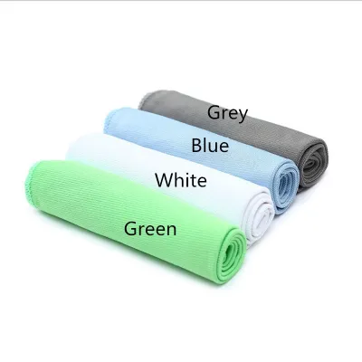 30x30cm Microfiber Glass Mirror Cleaning Cloth Kitchen Towel Wipe Wine Glass Napkin Metal Polishing Car Window Clean