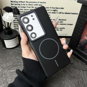 V27เคสสำหรับ Vivo Pro V29 Pro V27 5G V29 5G สีทึบเคสโทรศัพท์ Magsafe น้ำหนักเบาและบางมากถึง5G ฝาแข็งเคสป้องกันการกระแทกกันตก