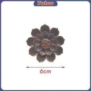 Talao Insence Holder Lotus Incense Burner Incense Stick Holder Base Alloy Lotus Censer