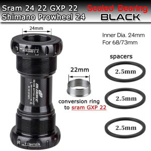 BLOOKE MTB Bike 24 22 MM BB SET Sealed / Ceramic Bearing Bottom Bracket Bicycle Thread Kit For SRAM GXP Prowheel Crankset  2 Bearing Bike BB Sets