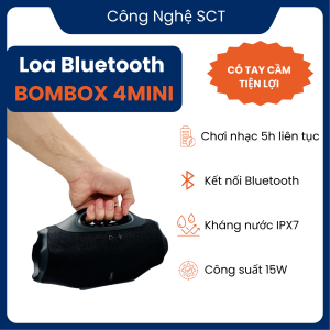 Loa Bluetooth Boombox 4 Mini – Thiết Kế Gọn Âm Thanh Chất Pin Lâu Kết Nối Mọi Thiết Bị - Hỗ Trợ USB & TF
