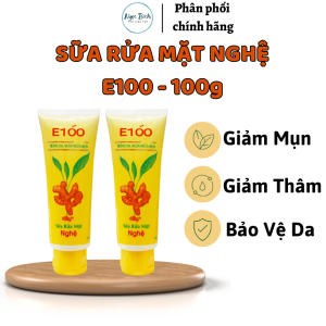Sữa rửa mặt E100 nghệ - 100g Giảm Mụn thâm mụn.