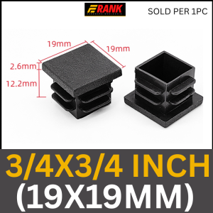 Plastic Tubular End Caps Square and Rectangular Insert Plug Type Chair Table Feet Steel Pipe PVC Floor Protector FrankHW