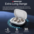 Monster Open Ear AC100 หูฟังบลูทูธไร้สาย กันน้ํา ควบคุมสัมผัส สําหรับเล่นกีฬา. 