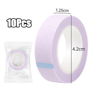 ​10pcs Grafted Eyelash Isolation Tape Fix Non Woven Breathable Eyelashes Special Micro Hole Tape