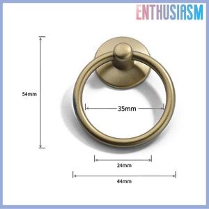 【Enthusiasm】🌟🌟【Hot Sale】🎈 2Pc Vintage Round Ring Furniture Door Pull Handle Alloy Cabinet Dresser Drawer Knobs Handle