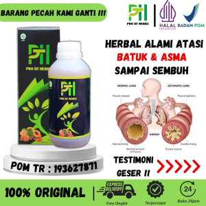 Obat Asma Sesak Nafas Bengek Maag Bronkitis Gangguan Pernafasan Ispa Asma Akut Asma Kronis Paru Paru Paling Ampuh Atasi Dengan PRO DT HERBA 300ML