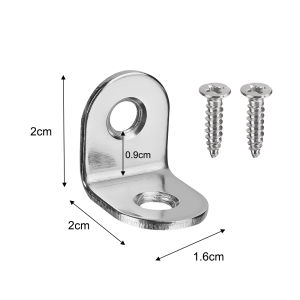 10Pcs L-shaped Angle Bracket Stainless Steel Support Frame Multi-size Corner Brace Furniture Shelf Cabinet Corner Code Connector 90 Degree Corner Bracket