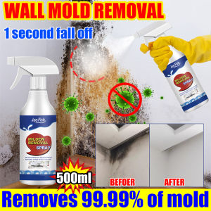 Semburan penyingkiran acuan Mold removal rate 99.9% Wall Mold Remover Spray 500ml Anti Mould Spray Stain and mold remover Household Mildew Remover spray tile wood Lime除霉剂