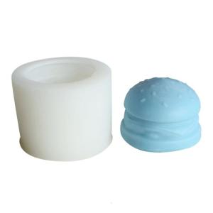 Khuôn thơm công cụ làm khuôn đất sét thủ công khuôn hình bánh Hamburger Chất liệu Silicon cho người yêu làm bằng tay