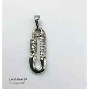 Liontin Delia 01 Alloy Lapis Mas 18K Permata Zirconia Premium Quality Tahan Lama PP003