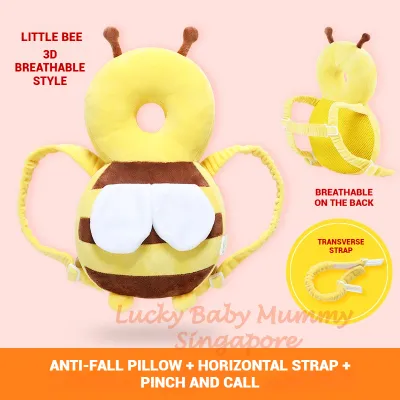 Baby Toddler Pillow / Baby Bee Head Protector Pillow / Breathable Anti-Fall Cushion for Toddlers