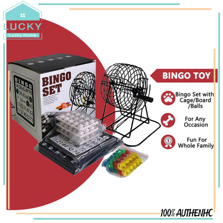 Where To Buy A Bingo Game Set Deluxe Bingo Game Set with Bingo Cage, Bingo Board, Bingo Balls, 18