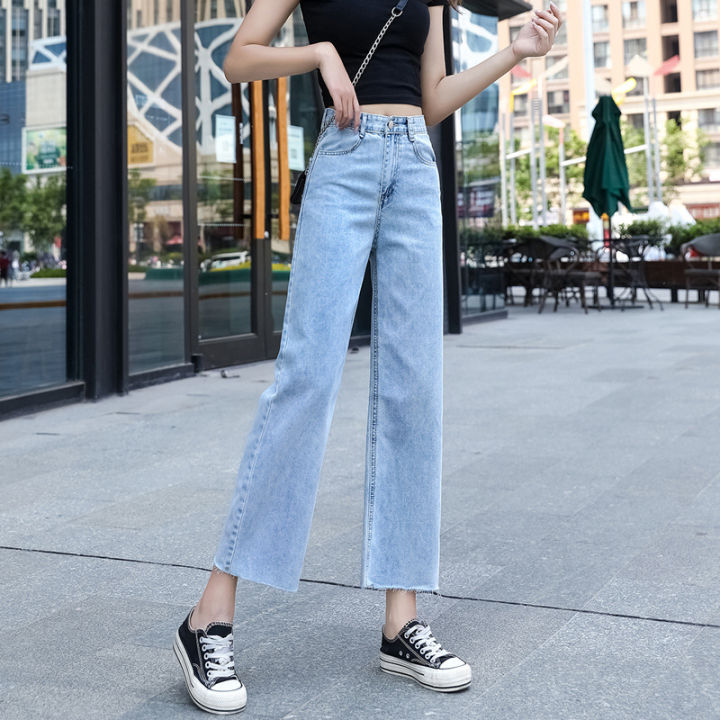 Korean Style Baggy Pants  High waist women jeans, Women jeans, Streetwear  women