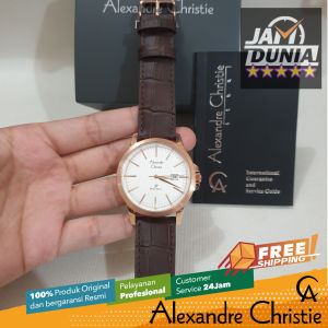 JAM TANGAN ALEXANDRE CHRISTIE PRIA ORIGINAL 1008 AC1008 AC 1008 - Men NG - Kulit - Hitam Rose Gold - Jamdunia / Jam dunia JD18 # JAM TANGAN ALEXANDER CHRISTIE PRIA JAM ALEXANDER CHRISTIE PRIA + AC 1008 M7 AC1008 AC1008M7 AC 1008M7 ACF1008M7 S003