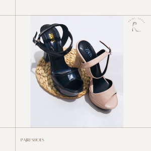 Heels Zara 11 cm Glossy High Heels Wanita RNM.Market