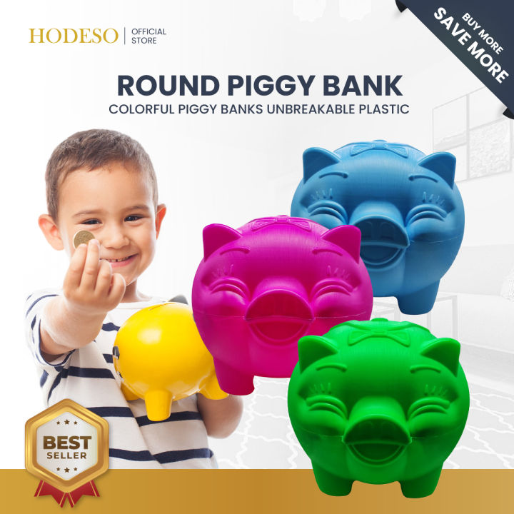 Piggy Bank For Kids PJDRLLC Dinosaur Unbreakable Plastic Kids