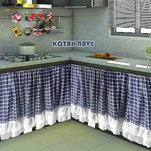 GORDEN KOLONG DAPUR MOTIF KOTAK-KOTAK