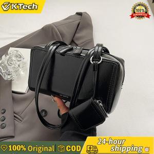 【Vktech】 PU Leather Shoulder Bag Solid Color Handbags for Women Work Shopping Travel Daily