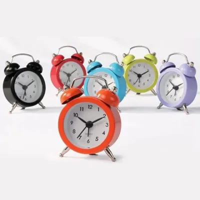 COD - DHASHOP Jam Weker Alarm Mini Premium Karakter Anak / Kring Nyaring / Hiasan Meja Lucu