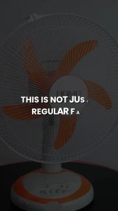 HOMO Solar Electric Fan with Panel 14 Inch Standard Rechargeable Portable Solar Fan with Light