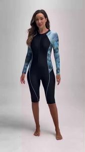 [Legend6] ชุดว่ายน้ำผู้หญิงแขนยาว ชุดว่ายน้ำชิ้นเดียวสำหรับผู้หญิง ชุดชายหาดฤดูร้อน ชุดว่ายน้ำผู้หญิง ชุดว่ายน้ำเต็มตัว ชุดโต้คลื่น