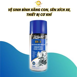 Bình xịt tẩy rửa dầu nhớt vệ sinh bình xăng con OTECH BX-3 (450ml) carburetor & choke cleaner carbon cleaner
