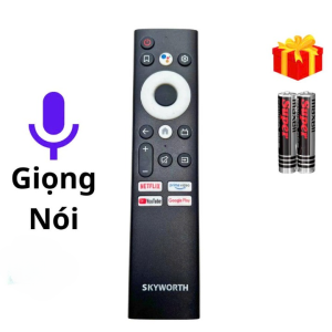 Remote điều khiển tivi SKYWORTH giọng nói điều khiển TV COOCAA - Tặng kèm pin