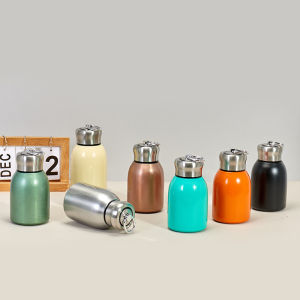 304 Baja Tahan Karat Botol Minum Thermos 300ml Mini Tahan Panas dan Dingin - Tumbler Stainless Tahan Dingin untuk Ngopi Termos Air Panas Mini