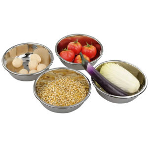 Stainless Steel Mixing Bowl Baking Bowl Utensil Salad Bowl Cooking Basin Multifunctional Kitchen Cooking Tools for Baking Cooking